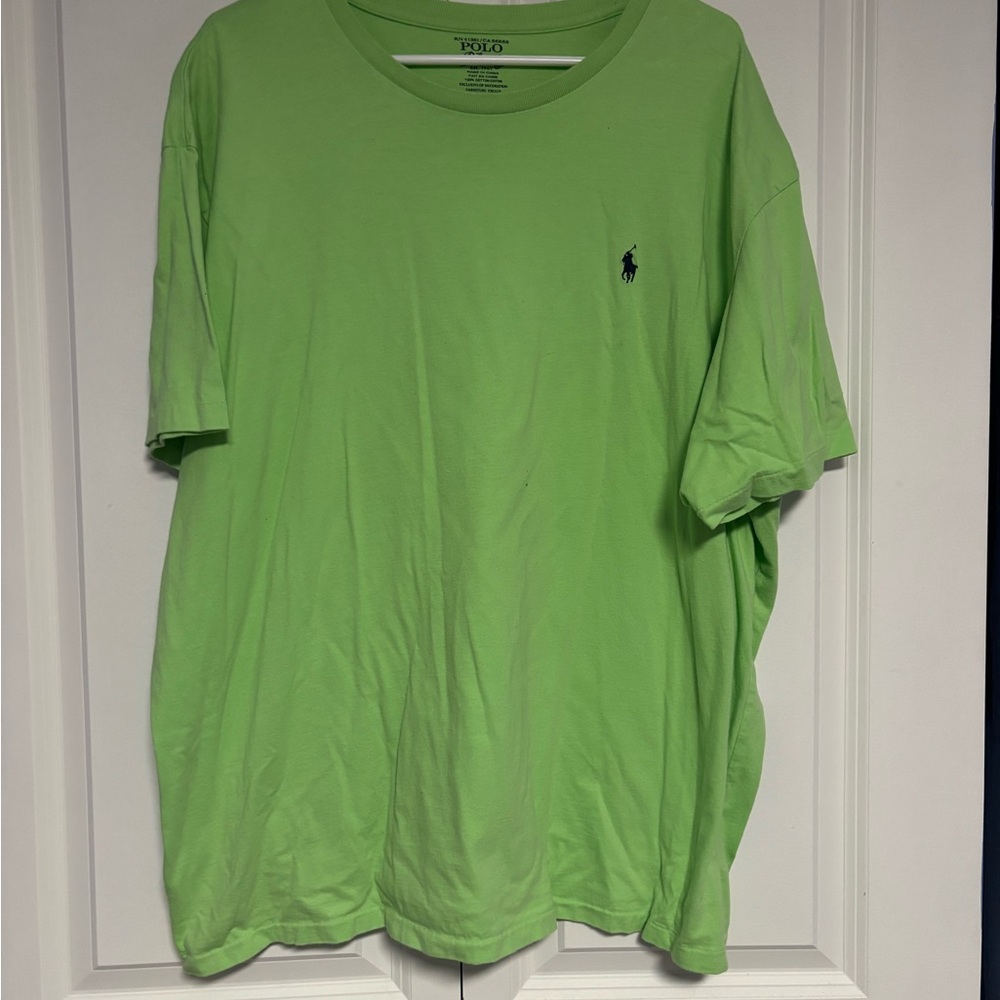 Polo by Ralph Lauren Men's Lime Green Tee